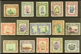 1945 "BMA" Overprinted Complete Set Including 12c Additional Shade, SG 320/34, Fine Used. (16 Stamps) For More Images, P - Bornéo Du Nord (...-1963)