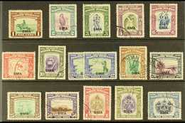 1945 "BMA" Overprinted Complete Set Including 12c Additional Shade, SG 320/34, Fine Used. (16 Stamps) For More Images, P - Borneo Del Nord (...-1963)