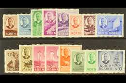 1950 Geo VI Set Complete Incl Both 50c Designs, SG 356/70, Very Fine Mint. (16 Stamps) For More Images, Please Visit Htt - Noord Borneo (...-1963)