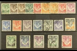 1938-52 KGVI Definitives Complete Set, SG 25/45, Fine/very Fine Used. (21 Stamps) For More Images, Please Visit Http://w - Rhodésie Du Nord (...-1963)