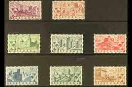 1946 Castles Complete Set, Afinsa 664/71, Mi 693/700, Very Fine Lightly Hinged Mint For More Images, Please Visit Http:/ - Sonstige & Ohne Zuordnung