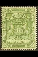 1892-3 £5 Sage-green, SG 12, Mint, Regummed, Cat.£1600. For More Images, Please Visit Http://www.sandafayre.com/itemdeta - Sonstige & Ohne Zuordnung
