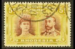 1910 5d Purple Brown And Yellow Olive, Double Head, SG 141a, Very Fine Used. For More Images, Please Visit Http://www.sa - Altri & Non Classificati