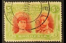 1910 5s Scarlet And Pale Yellow Green, SG 160, Very Fine Used. For More Images, Please Visit Http://www.sandafayre.com/i - Other & Unclassified