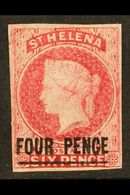 1863 4d Carmine, SG 5, Very Fresh Mint With Four Margins And Large Part Original Gum. For More Images, Please Visit Http - St. Helena