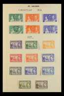 1937-53 A Mainly Fine Mint Collection On Pages, Incl. 1938-44 Complete Set, 1948 Wedding, 1953 Definitive Set In Margina - Sint-Helena
