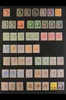 1863-98 QUEEN VICTORIA ISSUES A Mint Or Unused Selection Which Includes 1863 (1d) Lake, 1864-76 (1d) Black Perf 12½ Rang - Ste Lucie (...-1978)