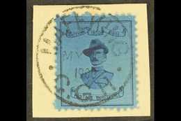 MAFEKING SIEGE 1900 3d Deep Blue On Blue, Narrow Type Baden-Powell, SG 20, Fine Used On A Neat Piece Tied By May 16th Ma - Unclassified