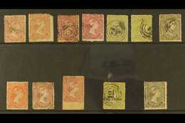 TRANSVAAL 1878-85 Queen Victoria Types Mint Or Used Selection With 1878-80 Used Range With 1d And 3d Both Shades, 4d, An - Non Classés