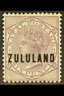 ZULULAND 1893 6d Dull Purple Overprinted On Natal, SG 16, Fine Mint. For More Images, Please Visit Http://www.sandafayre - Non Classés