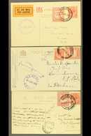 1925 (June) Three Airmail Postcards, One 1d Postal Stationery Card & Two Bearing 1d KGV Stamp, Plus All With 1d Air Stam - Ohne Zuordnung