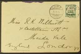 ANGLO-FRENCH OCCUPATION 1915 (21 March) Cover Addressed To London, Bearing 1914 1d On 5pf Green Surcharge Narrow Setting - Other & Unclassified