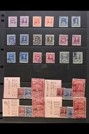 ALLIED MILITARY GOVERNMENT REVENUE STAMPS Fine Used Collection Of "AMG-FTT" Overprinted Italian Revenues. With "Marca Da - Altri & Non Classificati