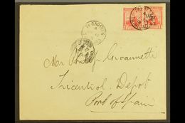 1918 (12 Nov) Cover To Port Of Spain, Bearing 1913-23 1d (SG 150) & 1918 1d "War Tax" Opt (SG 189) Tied By "Tabaquite" C - Trinidad & Tobago (...-1961)