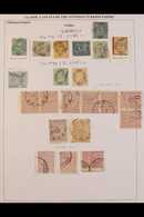 TURKEY USED IN SYRIA 1860's-1890's Used Collection Of Stamps Selected For Nice Postmarks, All Identified, Mostly Various - Andere & Zonder Classificatie