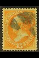 1873 15c Yellow-orange (SG 165, Sc 163) Very Fine Used With Excellent Centering. For More Images, Please Visit Http://ww - Other & Unclassified