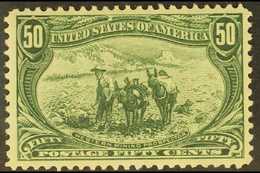 1898 50c Sage Green Trans-Mississippi (Scott 291, SG 297), Very Fine Mint, Nice Centring, Very Fresh & Attractive. For M - Other & Unclassified