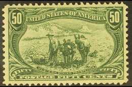 1898 50c Sage Green Trans-Mississippi (Scott 291, SG 297), Very Fine Mint, Nice Centring, Very Fresh & Attractive. For M - Autres & Non Classés