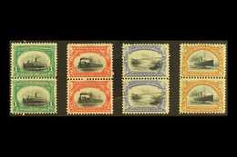 1901 Pan-American Exposition 1c, 2c 5c And 10c (Scott 294/95, 297 & 299, SG 300/01, 303 & 305) In Fine Mint Vertical Pai - Other & Unclassified
