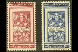 1951 Air Centenary - Decree Of Gratian Set, Sass S.504, SG 173/74, Fine Mint (2 Stamps) For More Images, Please Visit Ht - Altri & Non Classificati