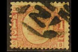 1870 ½d Rose Red "Bantam" , SG 17, The Elusive Plate 9, Good Used. SG Cat £850 For More Images, Please Visit Http://www. - Other & Unclassified