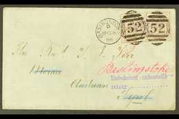 1886 (28 May) Env From Basingstoke To Austria Franked 1883-4 3d Lilac Pair, SG 191, Tied By Numeral Pmks, Austrian Recei - Altri & Non Classificati