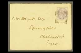 POSTAL FISCAL. 1891 (4 Aug) Env To Essex, Franked 1d Purple Postal Fiscal, SG F23, Fine Malvern Squared Circle Pmk. For  - Andere & Zonder Classificatie