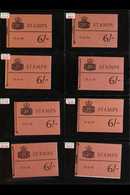 1965-1967 6s PHOSPHOR BOOKLET COLLECTION An ALL DIFFERENT Selection Of 6s Claret Cover "Wilding" Phosphor Booklets Inclu - Autres & Non Classés