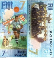 FIJI 7 Dollars 2016 P 120 UNC Rugby - Fiji