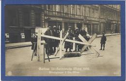 CPA Allemagne Germany Berlin 1919 Révolution Communiste Spartakiste Carte Photo RPPC Voir Scan Du Dos Cachet - Altri & Non Classificati