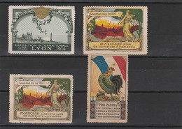 FRANCE  VIGNETTES  ANTI ALLEMANDE  1914/18 - Military Heritage