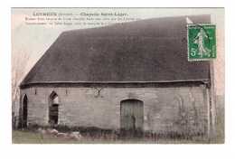 80 Lucheux Chapelle Saint Leger Ruines D' Un Hospice Cpa Carte Colorisée Cachet 1913 - Lucheux