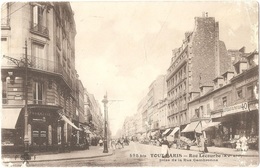 Dépt 75 - PARIS (15è Arr.) - Rue Lecourbe Prise De La Rue Cambronne - TOUT PARIS N° 595 Bis - Collection F. Fleury - Arrondissement: 15