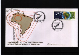 Brazil 1985 Space / Raumfahrt Brazilian Satellite Interesting FDC - América Del Sur