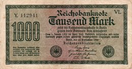 GERMANIA-REICHSBANKNOTE-1000  MARK 1922 - 1.000 Mark