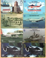 Falkland Isl. - GPT, Set Of 8 Different Phone Cards, Used As Scan - Falklandeilanden