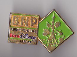 PIN'S THEME B N P  SPONSOR D'EURO DISNEY - Banques