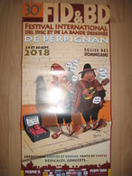 Affiche BOUZARD Guillaume Festival Disque BD Perpignan 2018 (Plageman) - Affiches & Offsets