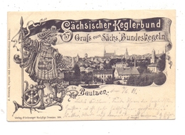 BOWLING / KEGELN, Sächsischer Keglerbund, Gruß Vom Sächsischen Bundeskegeln, 1901 - Bowling