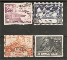 MALAYA - PENANG 1949 UPU SET SG 23/26 FINE USED Cat £11.50 - Penang