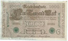 Billet Neuf 1000 Mark 1910 Grand Billet Marks Reichsbanknote Germany - 1.000 Mark