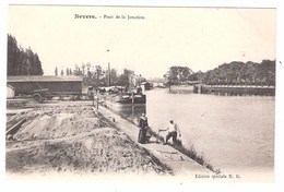 Delcampe - Péniche Au Pont De La Jonction  à Nevers (58 - Nièvre) - Hausboote