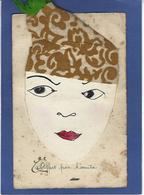 Delcampe - CPA Bonnet Saint Nicolas Tissu Circulé - Nikolaus