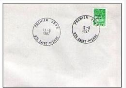 FDC Saint Pierre Et Miquelon Marianne Du 14 Juillet Bdf ( Luquet ) 2,70F 13-08-1997 - FDC