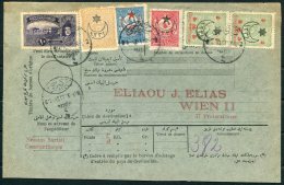 1916 Turkey Parcelcard 5 Kilo Rate Sirkedji No 4 (only Used In 1916) -  Eliaou Elias, Wien. 10 Piastre Vienna Printing - Brieven En Documenten