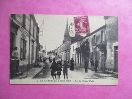 CPA 44 LA CHAPELLE BASSE MER RUE DU GRAND PUITS ANIMEE - La Chapelle Basse-Mer