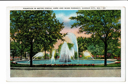 CPA - Carte Postale- USA- Missouri -Kansas City - Fountain In Meyer Circle S2896 - Kansas City – Missouri