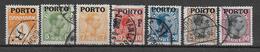 DANEMARK - 1921 - TAXE YVERT N° 1/8 OBLITERES (7 ORE EST *) - COTE = 60 EUR. - Gebraucht