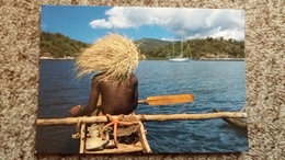 CPM MAYOTTE PIROGUIER COIFFE D UN CHAPEAU DE SADA PHOTO VAISSE - Mayotte