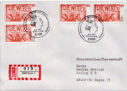 Postal History Cover: Germany Stamps On Registered Cover - Andere